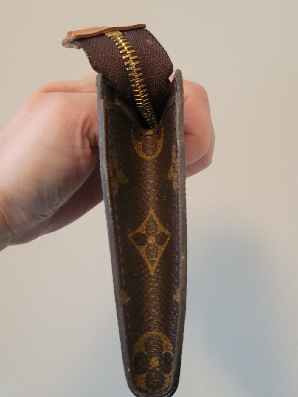 Authentic Louis Vuitton Brown Monogram Pouch - Picture 9 of 15